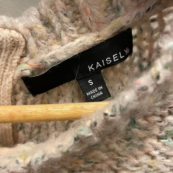 Anthropologie Kaisley Small Sweater | Back Zipper, Pink Beige Knit Pullover, EUC - Picture 13 of 13